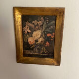 Woodcut of a bouquet of flowers