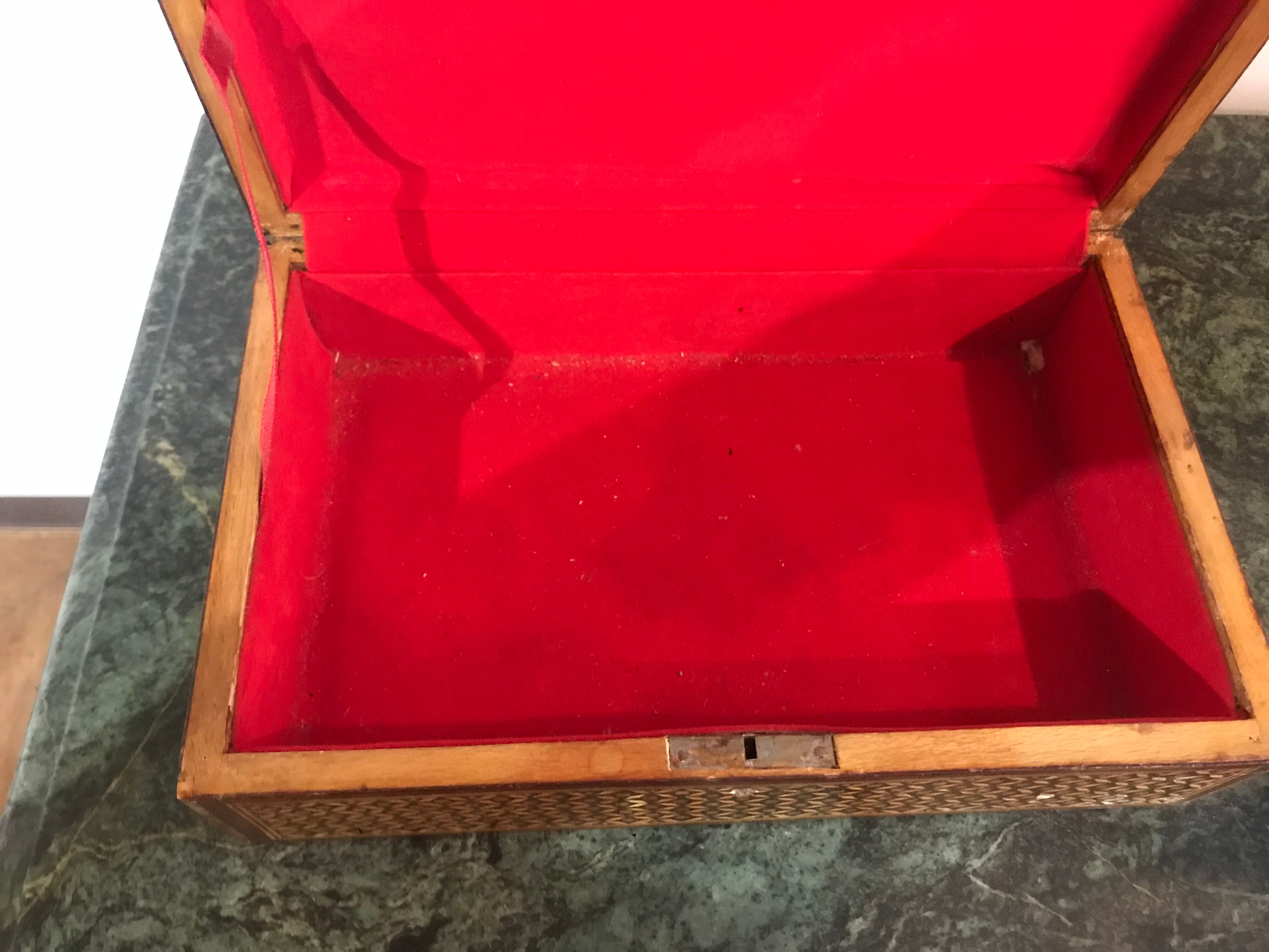 Old box in marquetry