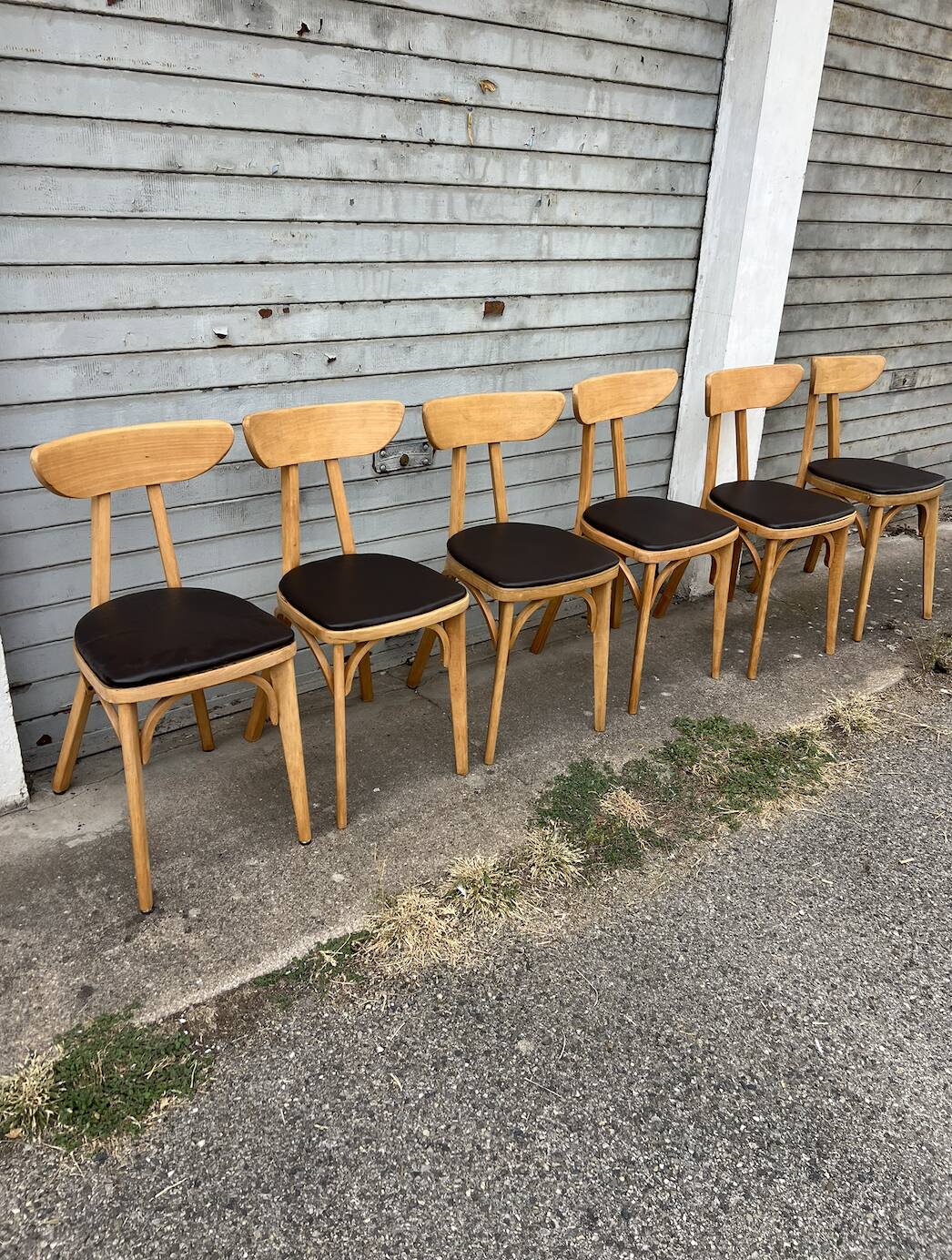 6 chairs model Banane stamped Lutherma 5 chairs model Banane stamped