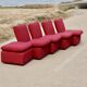 5-seater modular sofa, France, late 1970s.