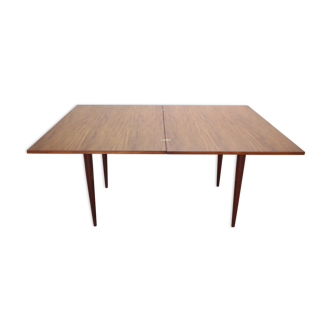 Scandinavian modern Danish flip-top extendable teak dining table, 1960s
