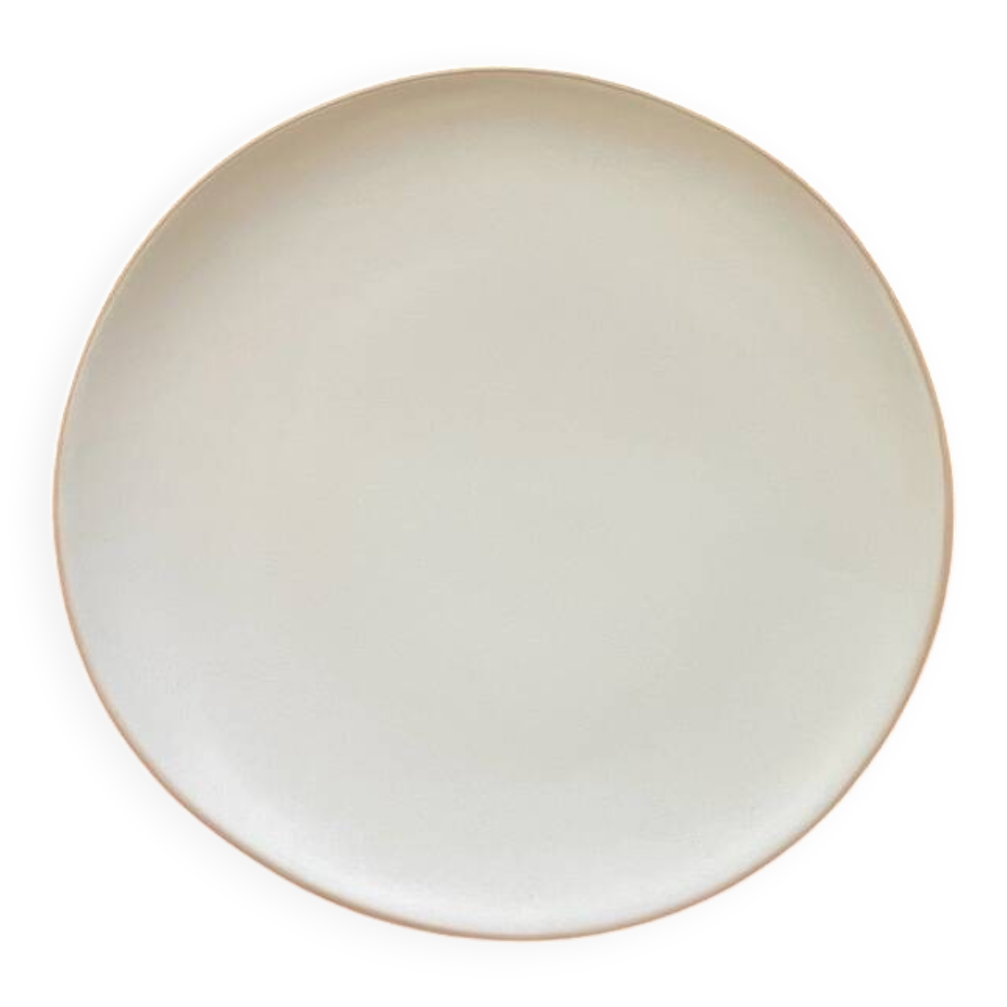 Assiette 26 cm grès blanc