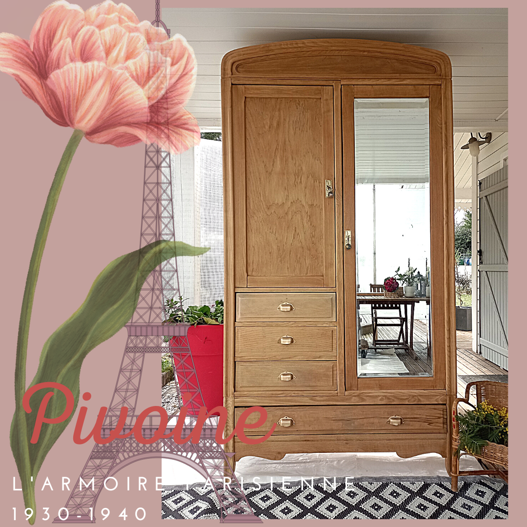 Armoire parisienne "pivoine"