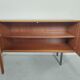 Scandinavian vintage teak and metal long sideboard, 60s