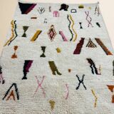 Beni Ouarain Berber Rug • Colorful Abstract Patterns