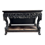 Antique 19th century Qing Dynasty hand carved console circa 1860, China.
