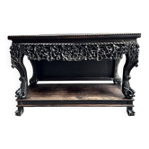 Antique 19th century Qing Dynasty hand carved console circa 1860, China.