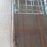 Smoked glass and chrome bedside table