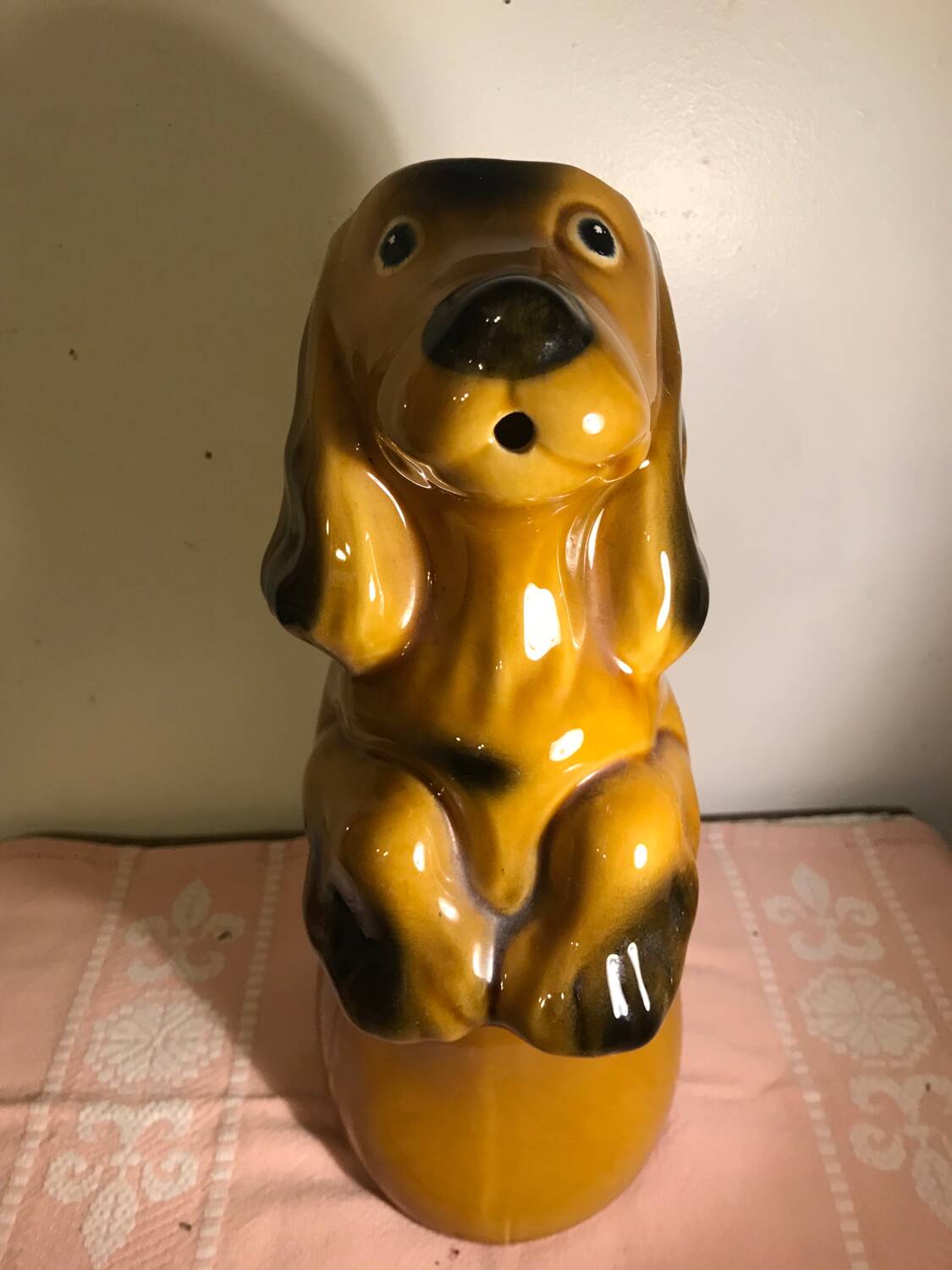 Vintage dog pitcher