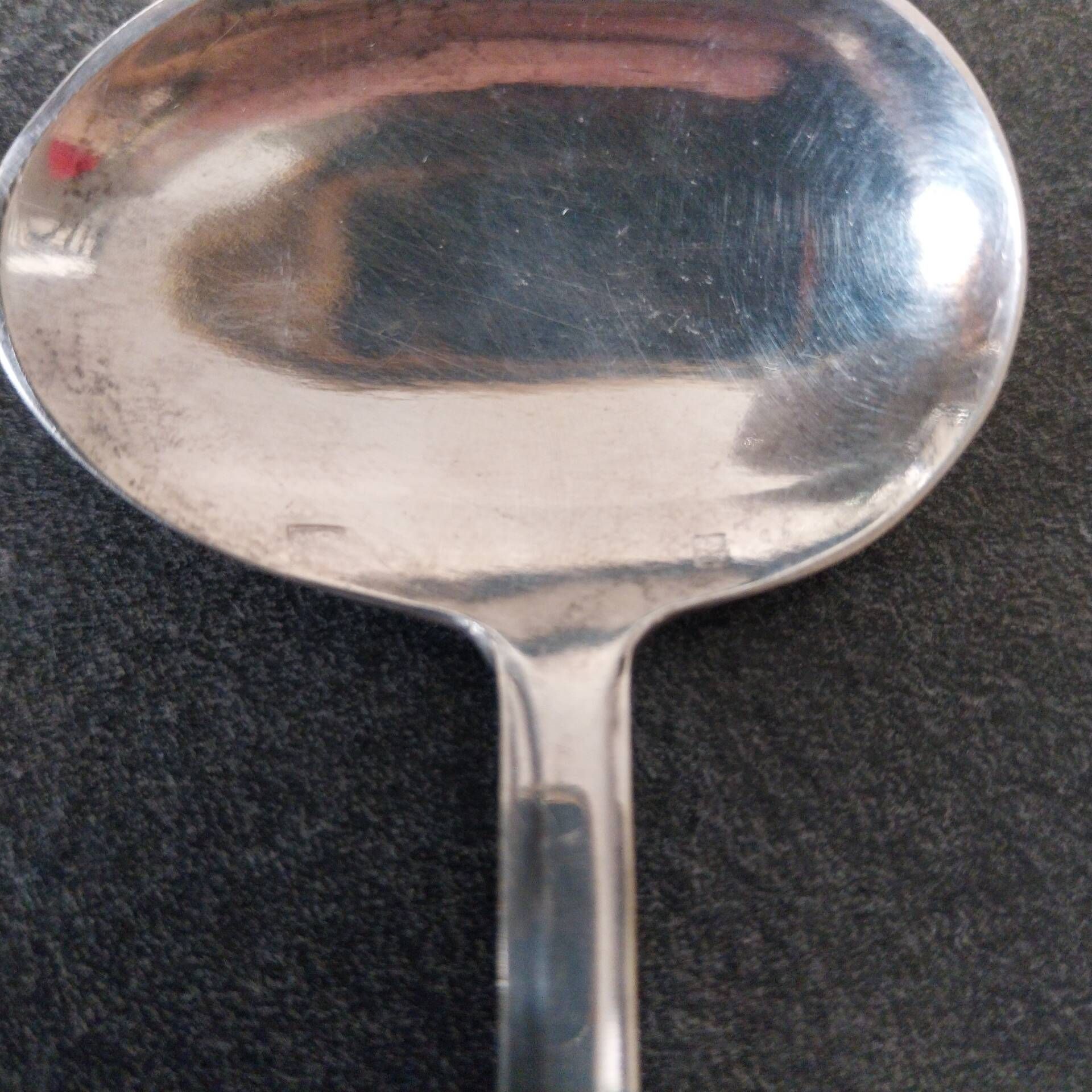 Silver-plated cream spoon
