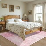 Tapis rose bérbere en laine 200cmx300cm