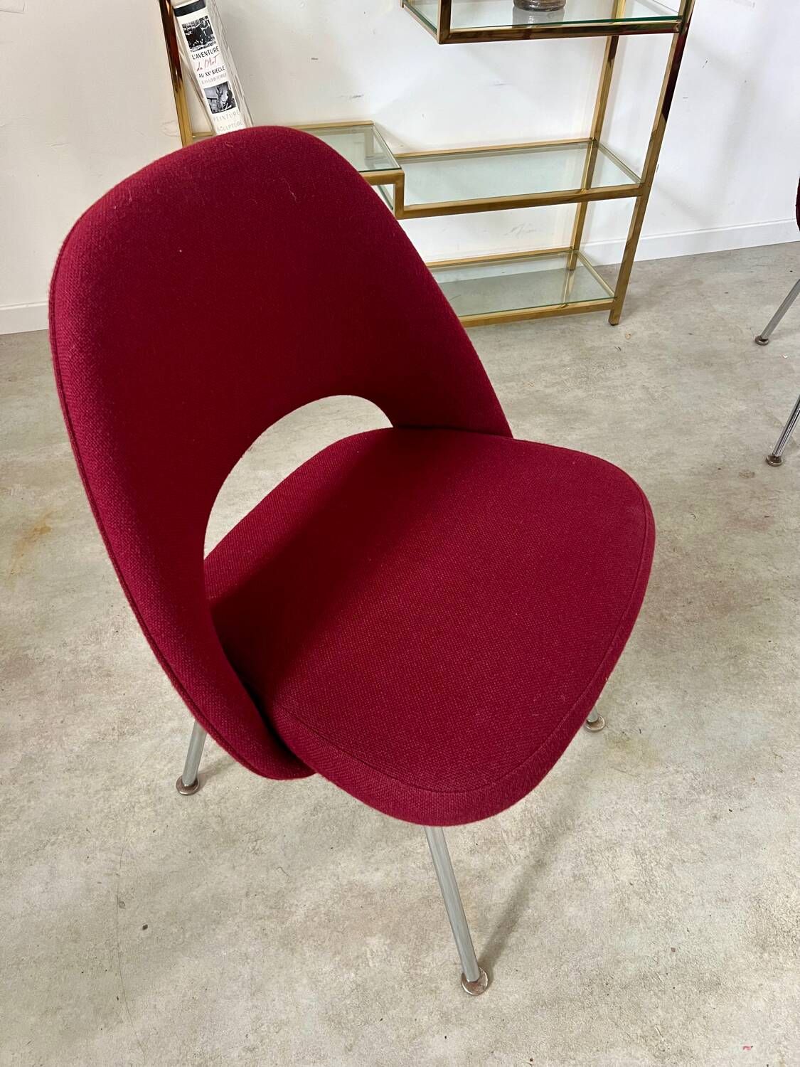 Lot 2 Old conference chairs 72 by Eero Saarinen Knoll International/ Wohnbedarf, 1968