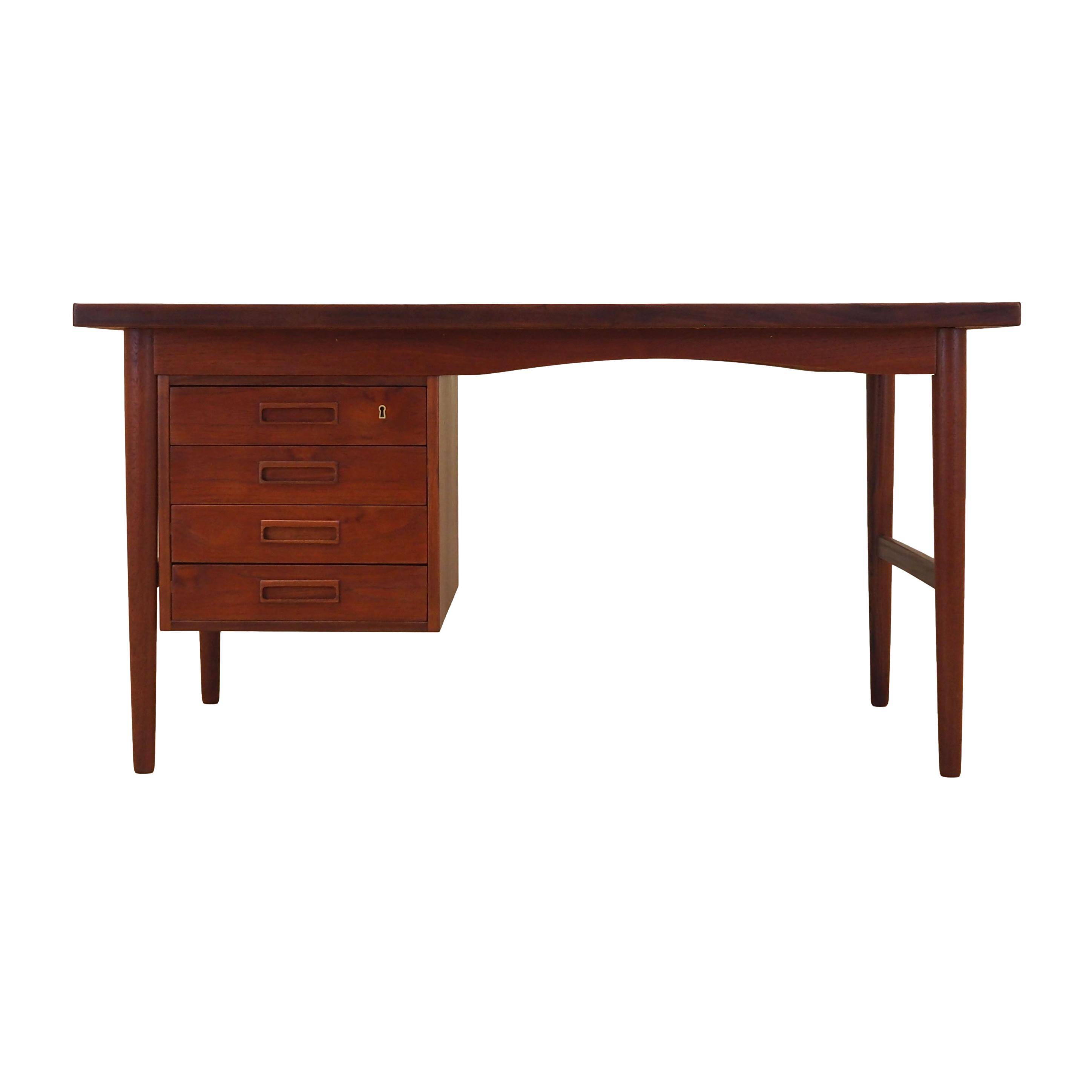 Teak desk, Danish design, 1970s, production: Denmark
