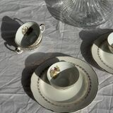 Vintage glass decanter in hot air balloon style H31 D18