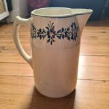 Pichet ancien fleurs bleue