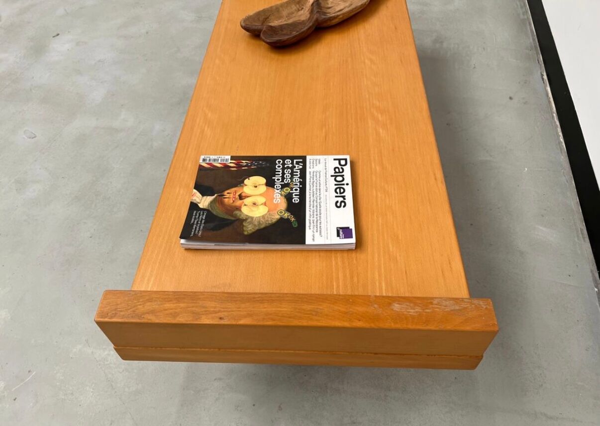 Modernist 1980s oak veneer coffee table