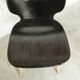 Chaie Baumann model eye 1960 moulded plywood black and wood