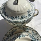 Iron Earth tureen model Guadeloupe Debray gray blue