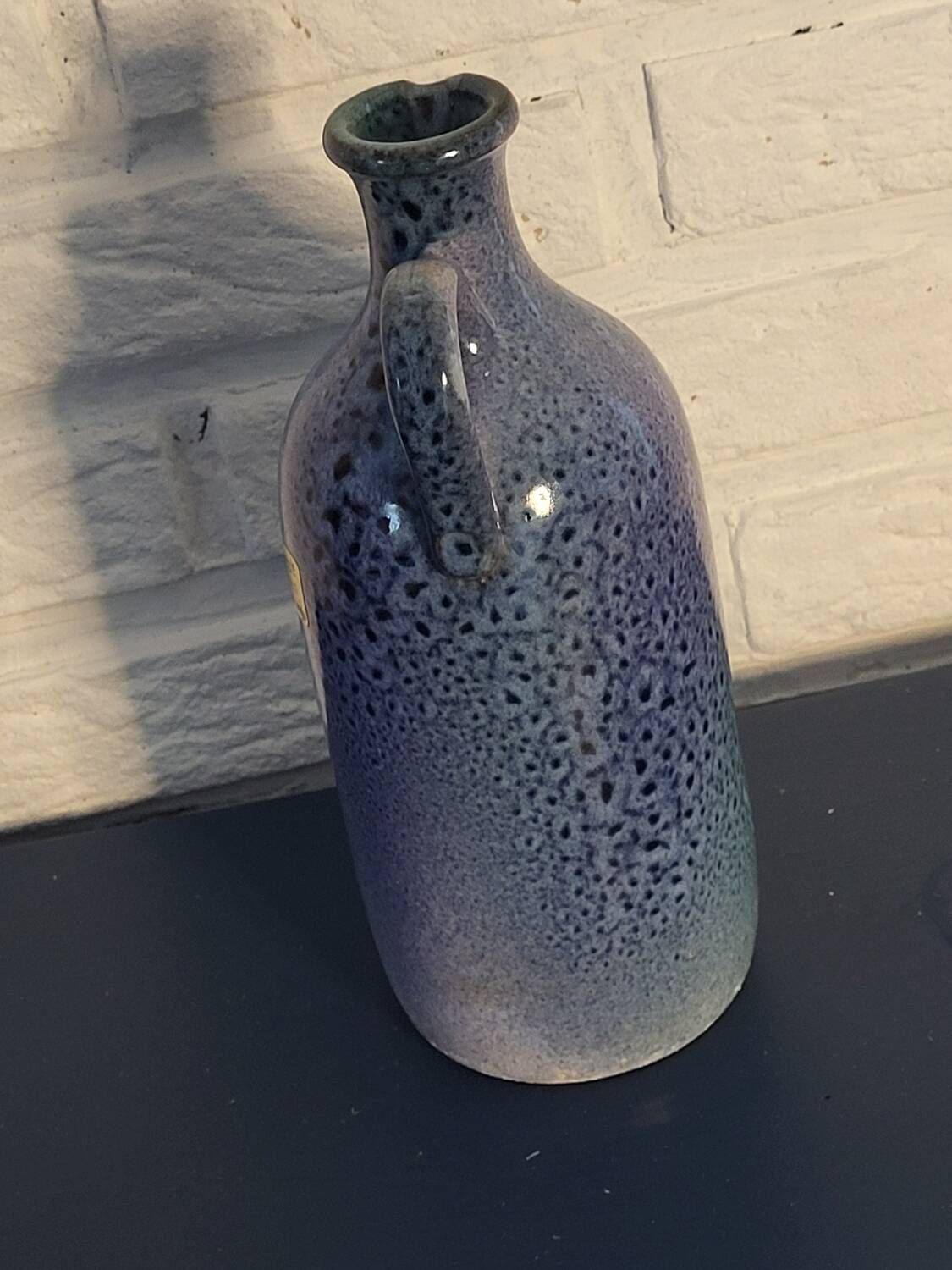 Blue carafe pitcher