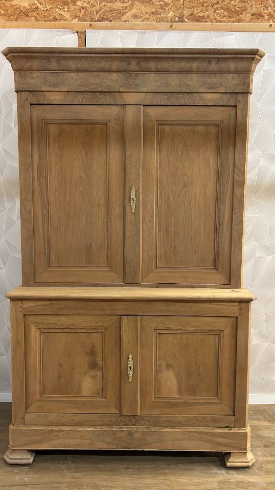 Louis Philippe 2-piece buffet, airbrushed solid walnut