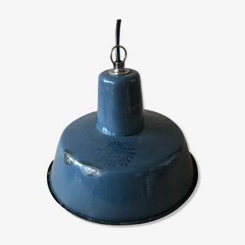 Vintage industrial factory ceiling lamp from wikasy a23, 1960s