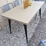 TOLIX, Large Metal Table T55 by Xavier Pauchard France, 1950s