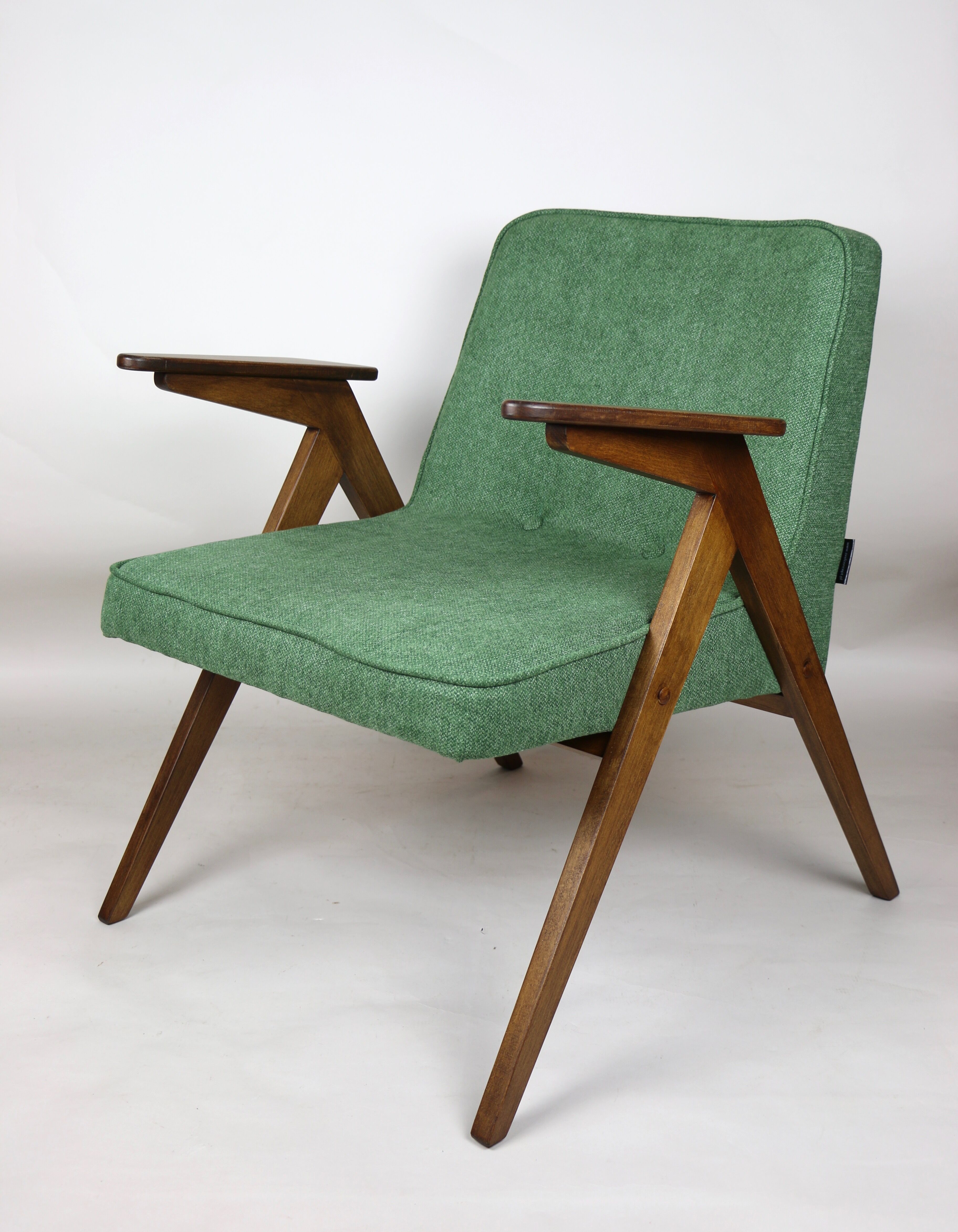 Green Bunny armchair by Józef Chierowski, 1970s