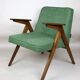 Green Bunny armchair by Józef Chierowski, 1970s