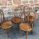 4 viennese bistro chairs tuna and curved wood