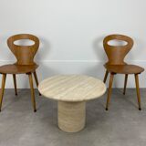 Table basse travertin ronde
