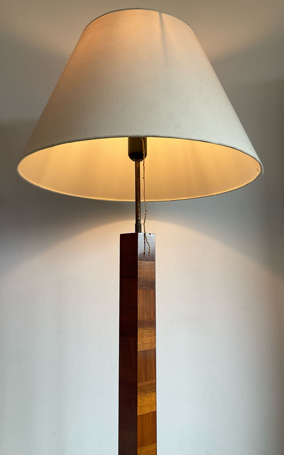 De Coene Art Deco floor lamp in marquetry
