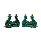 Candle holders, ceramic lamp Vallauris