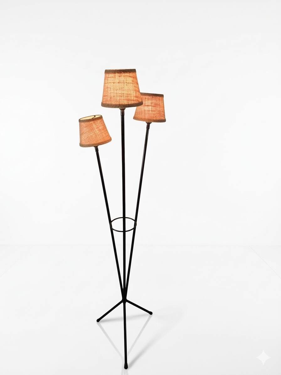 1960s tripod floor lamp