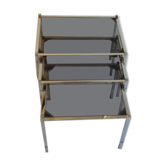 Suite of 3 pull-out tables 70s