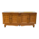 Buffet enfilade vintage art déco en marqueterie et bois massif 4 portes