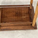 Table d'appoint, desserte en bambou et bois, vintage