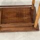 Table d'appoint, desserte en bambou et bois, vintage
