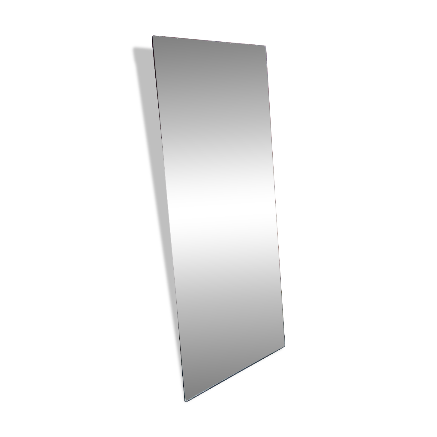 Vintage rectangular mirror without frame 78x156cm