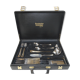 Householder Solingen Bestecke gold-plated 59 pieces in briefcase and bulk