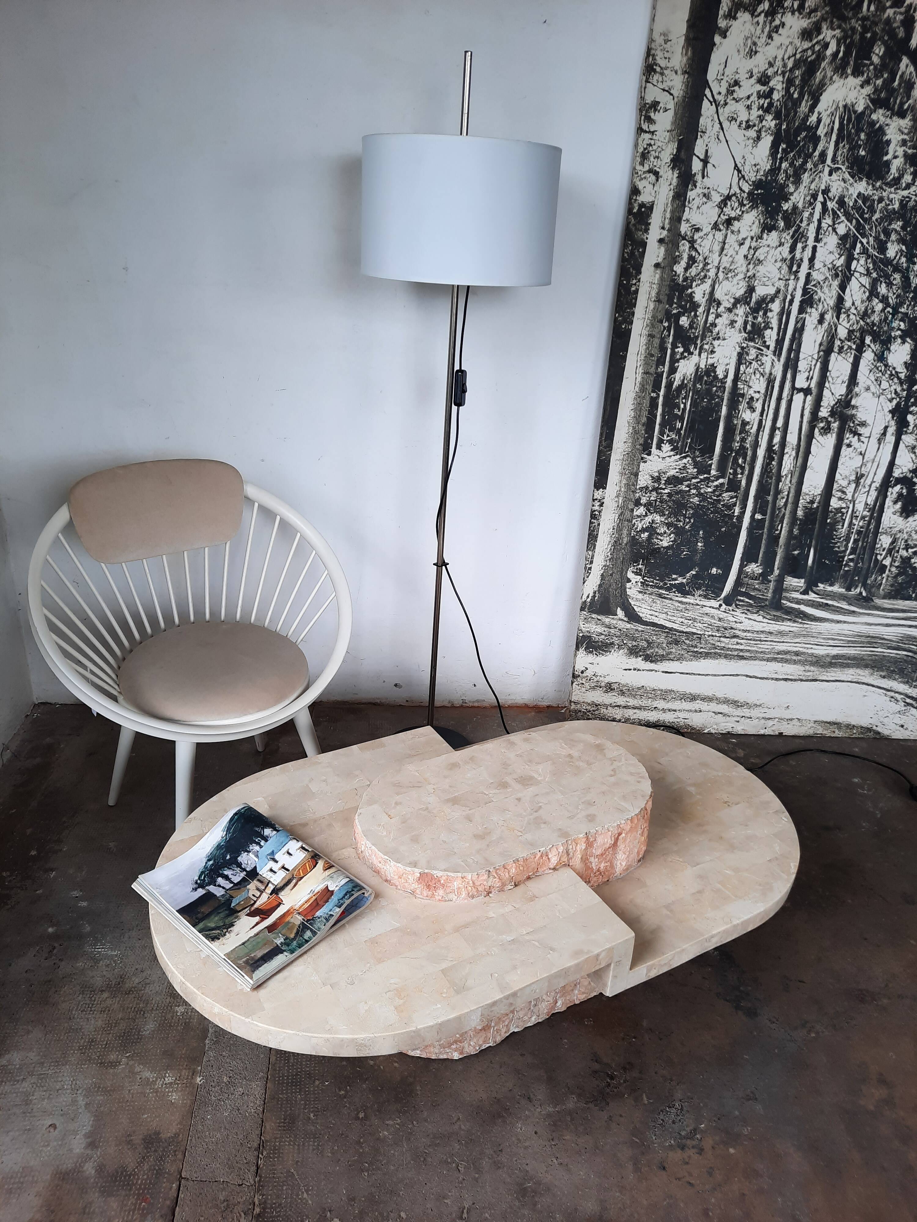 Magnussen Ponte Travertine Veneer Coffee Table