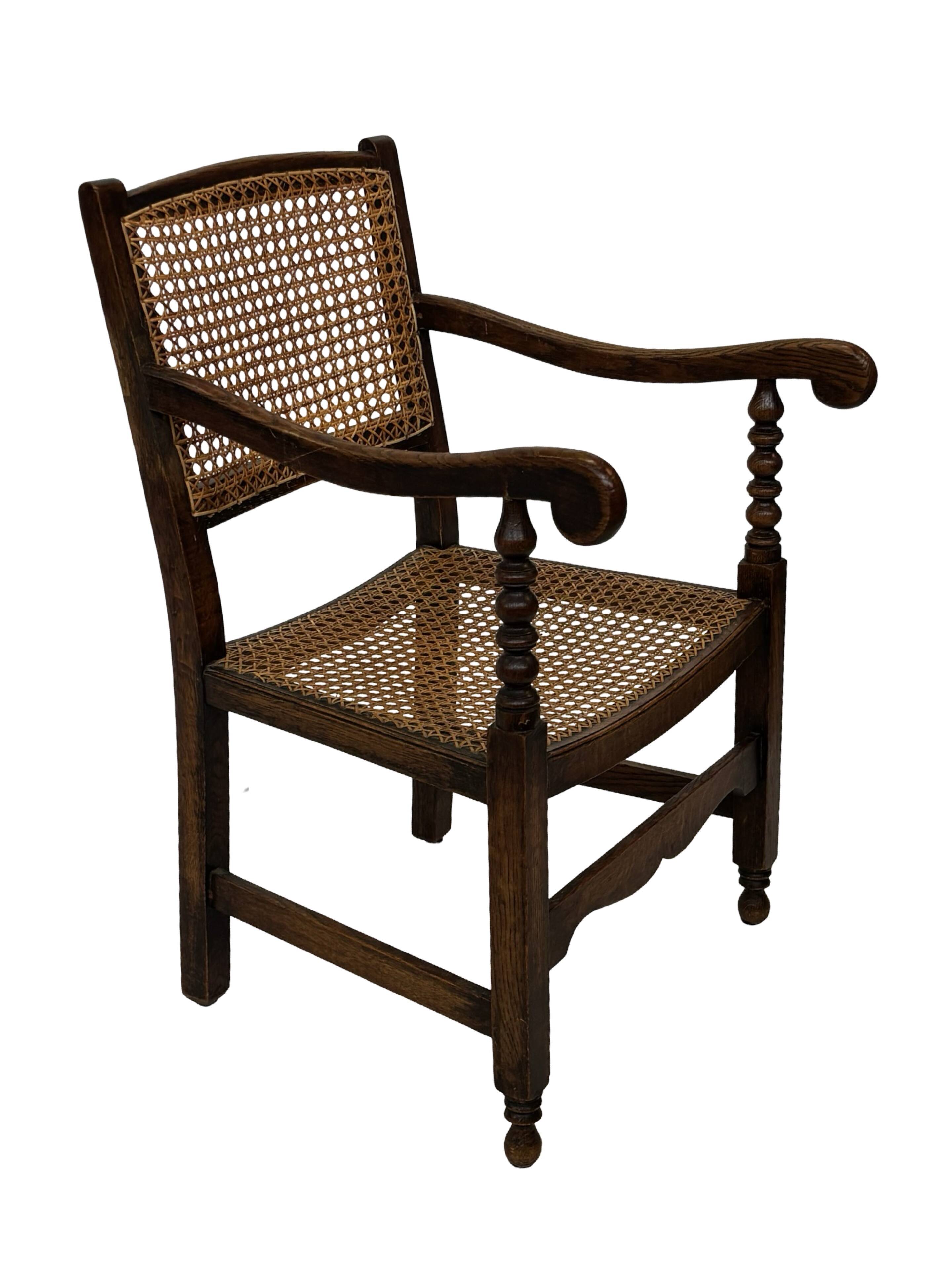 Art Deco chair minimalist oak wicker minimalist design