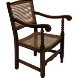 Art Deco chair minimalist oak wicker minimalist design
