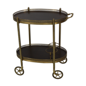 Desserte roulante laiton des années 50