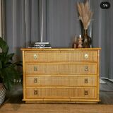 Commode bambou/laiton Dal Vera 1960