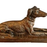 Vintage floro plaster dog