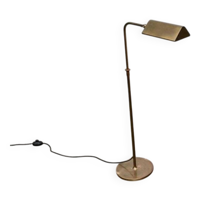 Lampe sur pied vintage Hollywood Regency en laiton allemand par Florian Schulz