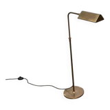 Vintage Hollywood Regency floor lamp in German brass by Florian Schulz.