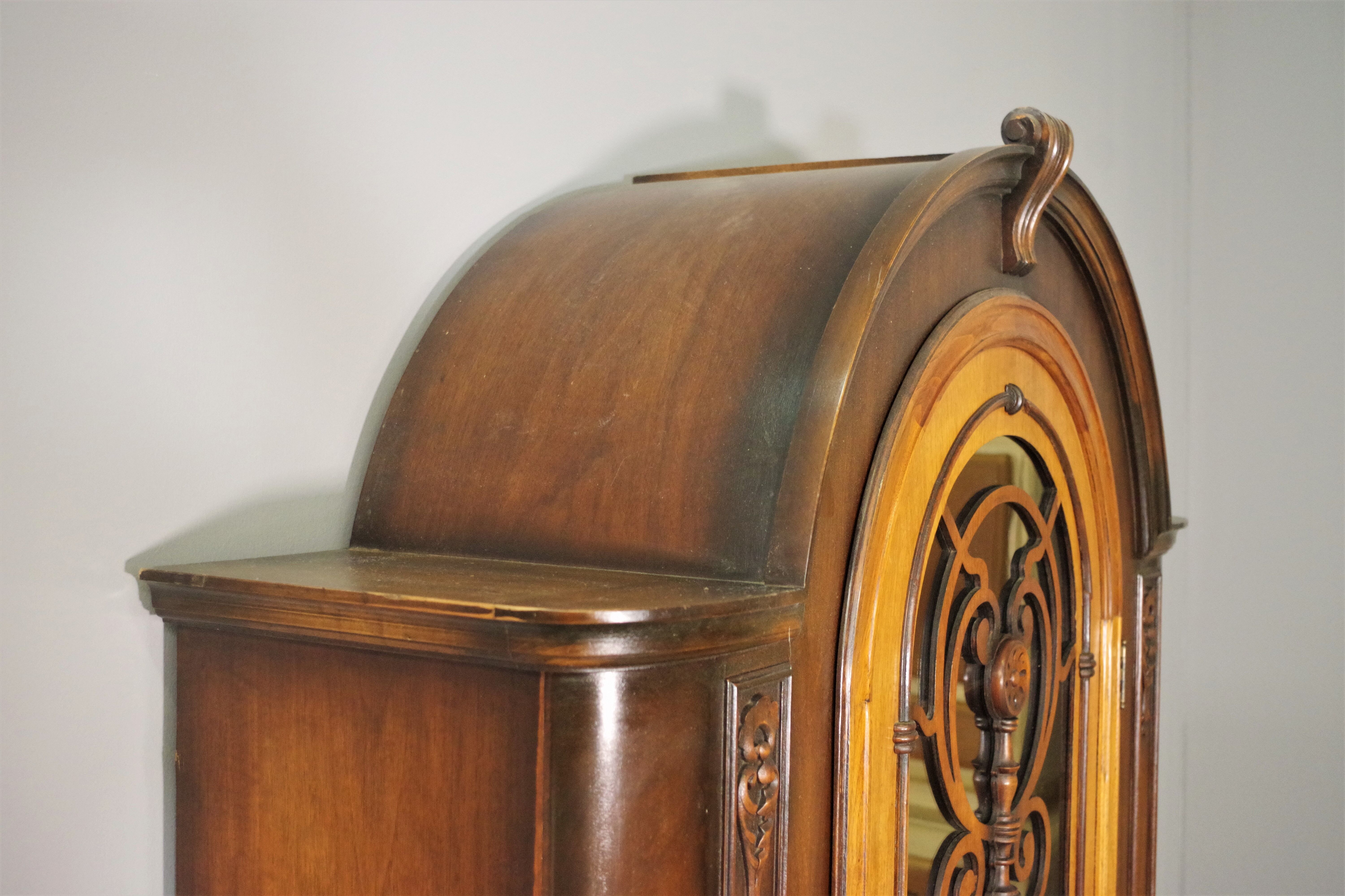 40s carved wooden display case