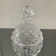 Vide-poche bonbonnière ananas vintage en cristal