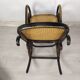 Black curved wood rocking chair